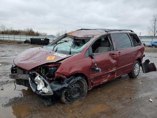 5TDZK23C57S089252 - 2007 TOYOTA SIENNA CE BURGUNDY photo 1