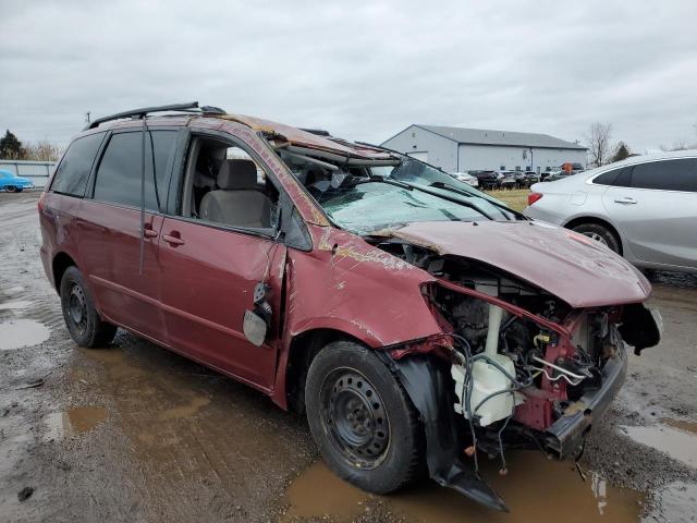 5TDZK23C57S089252 - 2007 TOYOTA SIENNA CE BURGUNDY photo 4