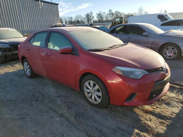 2T1BURHE4GC504617 - 2016 TOYOTA COROLLA L RED photo 4