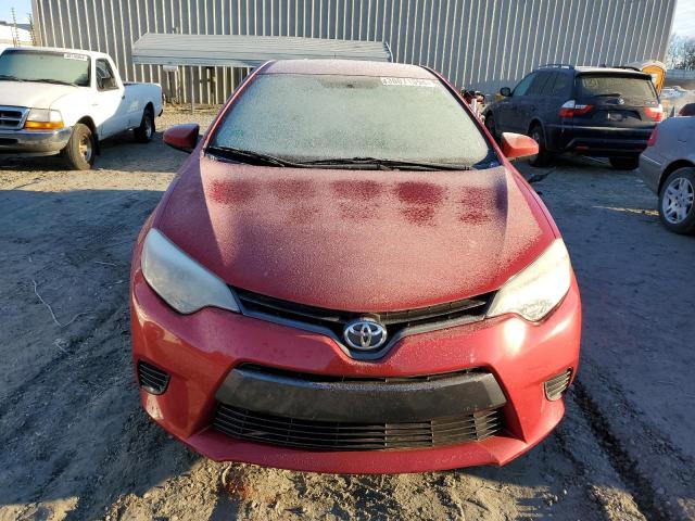 2T1BURHE4GC504617 - 2016 TOYOTA COROLLA L RED photo 5