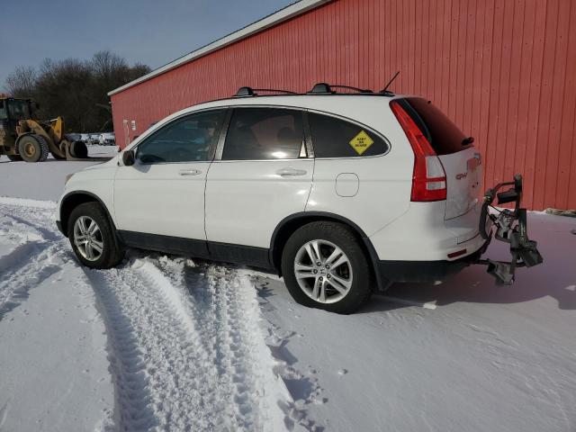 5J6RE4H72BL804443 - 2011 HONDA CR-V EXL WHITE photo 2