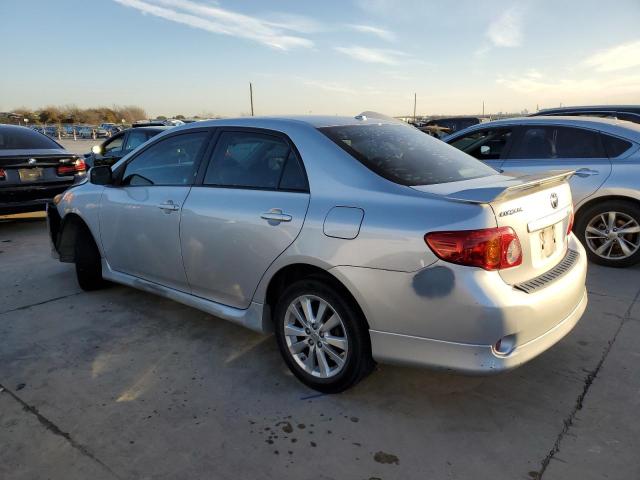 1NXBU4EE2AZ265954 - 2010 TOYOTA COROLLA BASE SILVER photo 2