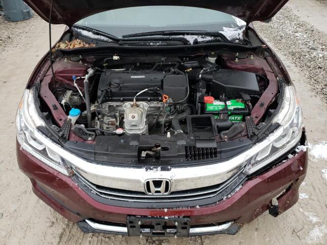 1HGCR2F39GA243554 - 2016 HONDA ACCORD LX BURGUNDY photo 11