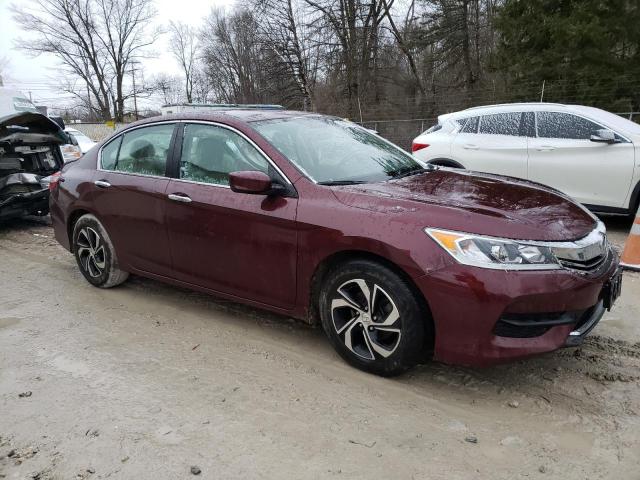 1HGCR2F39GA243554 - 2016 HONDA ACCORD LX BURGUNDY photo 4