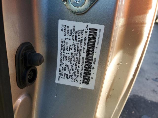 2HGFC3B33JH356631 - 2018 HONDA CIVIC EX SILVER photo 12