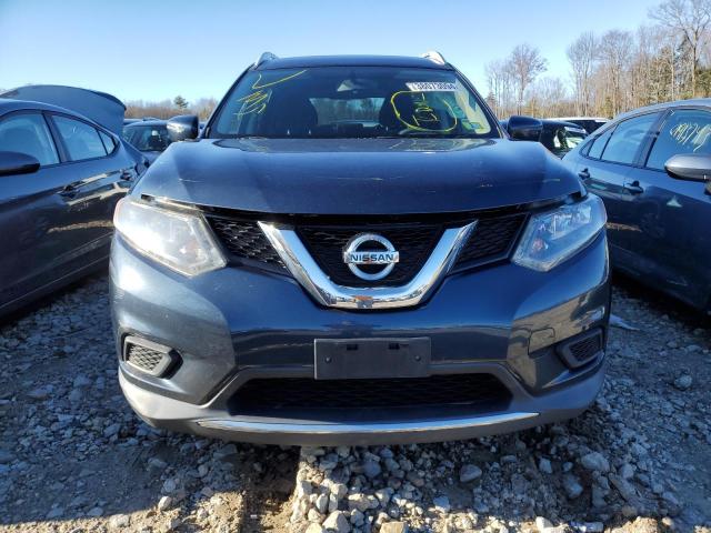 KNMAT2MV6GP652300 - 2016 NISSAN ROGUE S BLUE photo 5