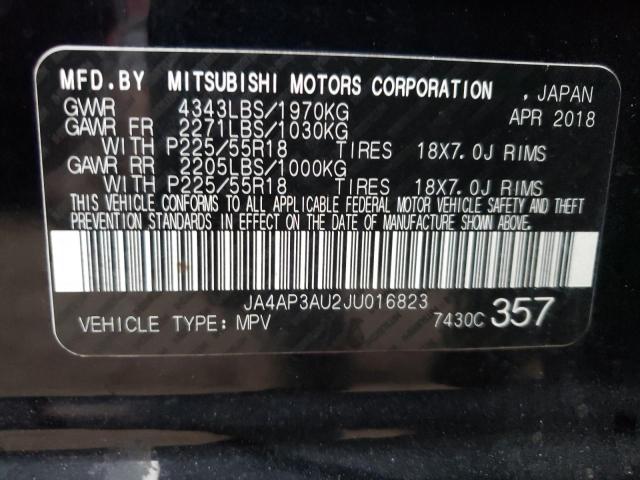 JA4AP3AU2JU016823 - 2018 MITSUBISHI OUTLANDER ES Qara foto 13