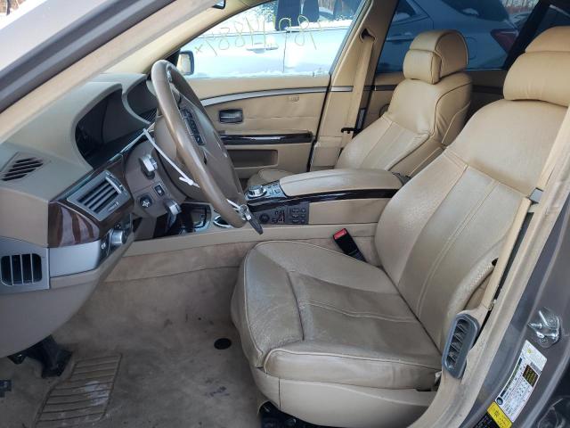 WBAHN83527DT66150 - 2007 BMW 750 BROWN photo 7