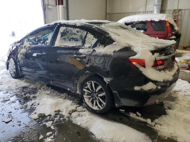 2HGFB2F95EH544374 - 2014 HONDA CIVIC EXL BROWN photo 2