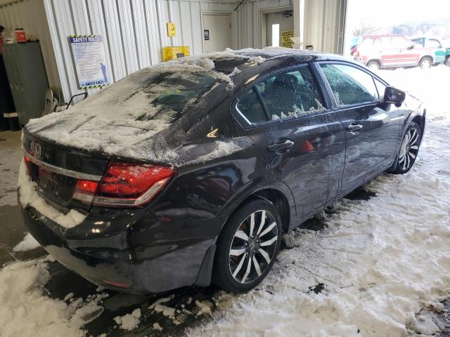 2HGFB2F95EH544374 - 2014 HONDA CIVIC EXL BROWN photo 3