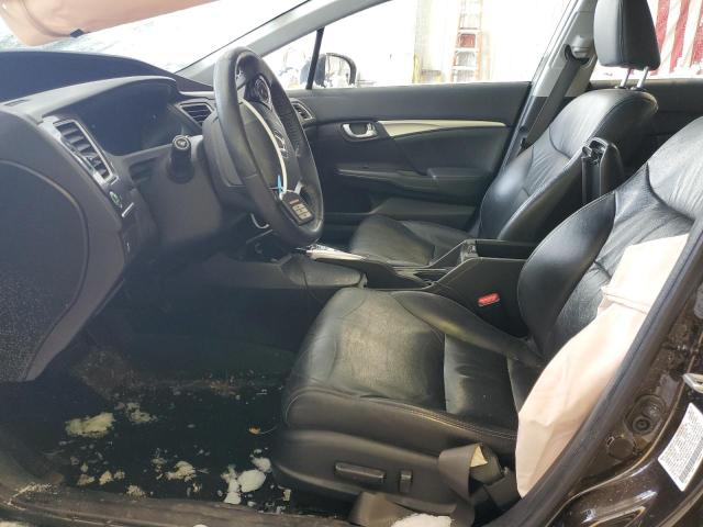 2HGFB2F95EH544374 - 2014 HONDA CIVIC EXL BROWN photo 7