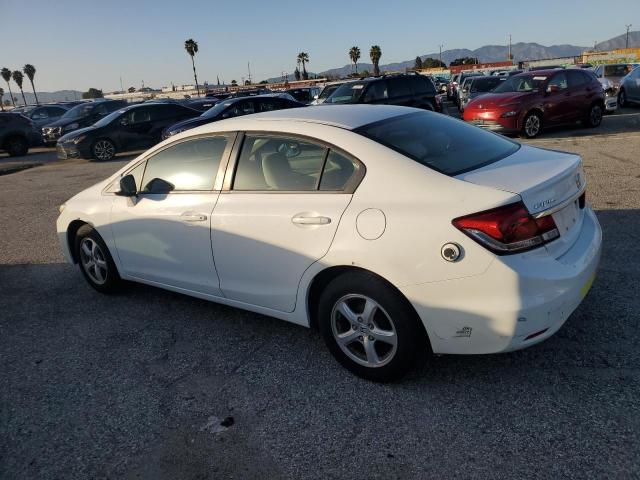 19XFB5F53DE000074 - 2013 HONDA CIVIC NATURAL GAS WHITE photo 2