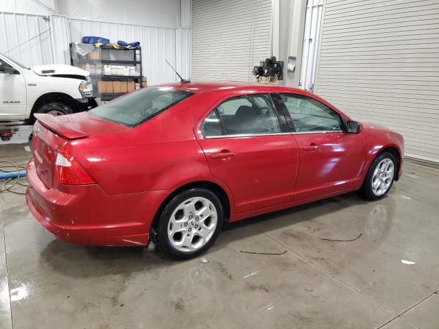 3FAHP0HA8BR246721 - 2011 FORD FUSION SE RED photo 3