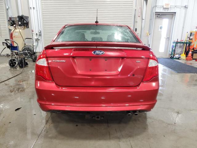 3FAHP0HA8BR246721 - 2011 FORD FUSION SE RED photo 6