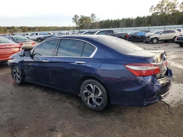 1HGCR2F35HA160379 - 2017 HONDA ACCORD LX BLUE photo 2