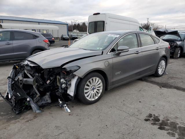 3FA6P0SU8ER197616 - 2014 FORD FUSION TITANIUM PHEV GRAY photo 1