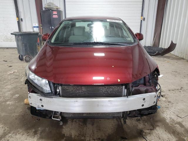 19XFB2F56DE288090 - 2013 HONDA CIVIC LX BURGUNDY photo 5