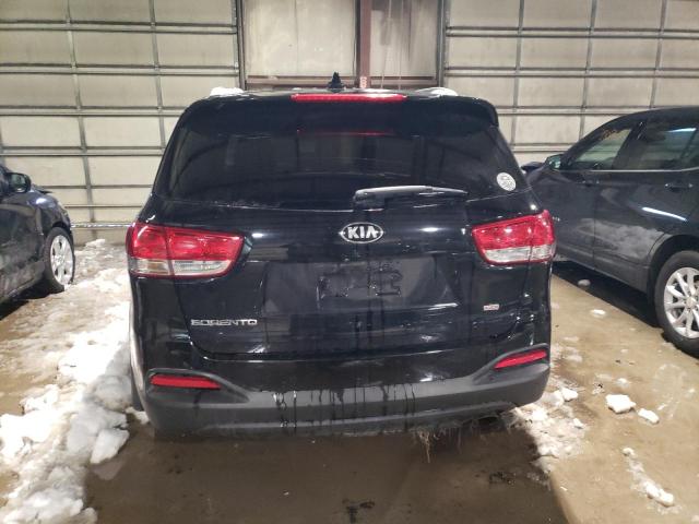 5XYPG4A35HG272527 - 2017 KIA SORENTO LX BLACK photo 6