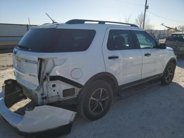 1FM5K7B85EGB35979 - 2014 FORD EXPLORER WHITE photo 3