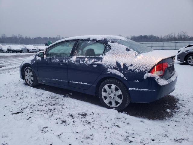 2HGFA16529H544431 - 2009 HONDA CIVIC LX BLUE photo 2