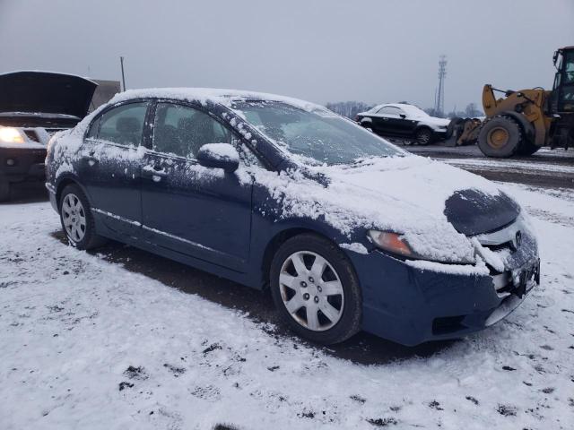 2HGFA16529H544431 - 2009 HONDA CIVIC LX BLUE photo 4