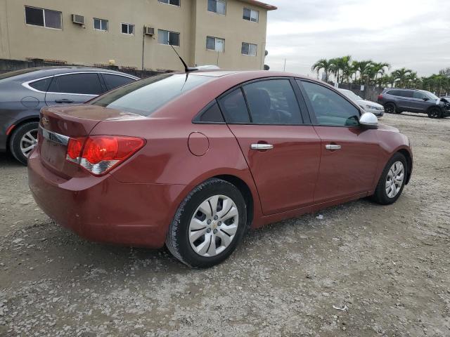 1G1PA5SH3D7120165 - 2013 CHEVROLET CRUZE LS BURGUNDY photo 3