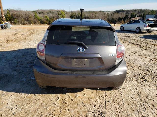 JTDKDTB35C1502202 - 2012 TOYOTA PRIUS C GRAY photo 6