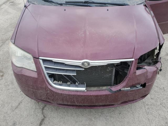 2A8HR54P08R721524 - 2008 CHRYSLER TOWN & COU TOURING MAROON photo 11