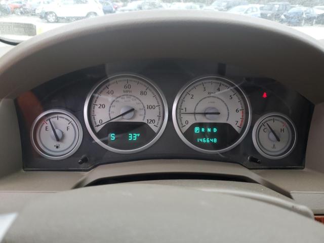 2A8HR54P08R721524 - 2008 CHRYSLER TOWN & COU TOURING MAROON photo 9