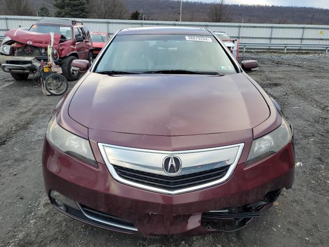 19UUA9F51EA000579 - 2014 ACURA TL TECH BURGUNDY photo 5