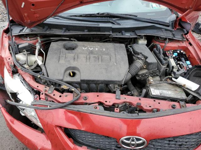 2T1BU40E09C051565 - 2009 TOYOTA COROLLA BASE RED photo 11