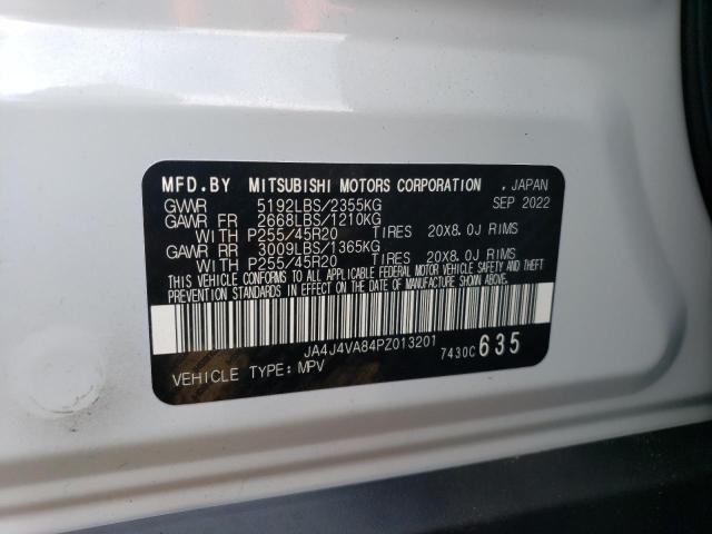 JA4J4VA84PZ013201 - 2023 MITSUBISHI OUTLANDER SEL WHITE photo 14