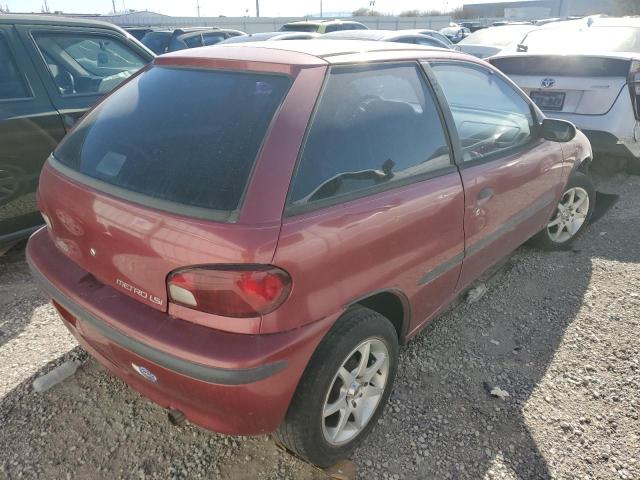 2C1MR2297V6739893 - 1997 GEO METRO LSI RED photo 3