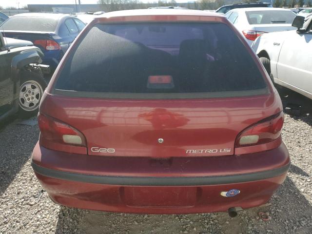 2C1MR2297V6739893 - 1997 GEO METRO LSI RED photo 6