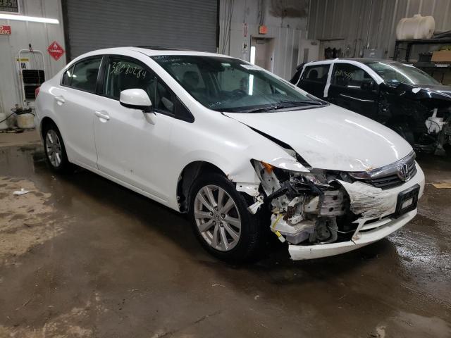 19XFB2F91CE076182 - 2012 HONDA CIVIC EXL WHITE photo 4