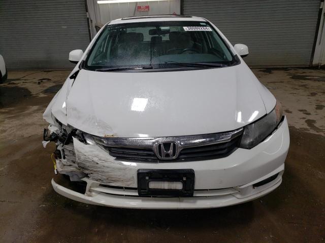 19XFB2F91CE076182 - 2012 HONDA CIVIC EXL თეთრი ფოტო 5