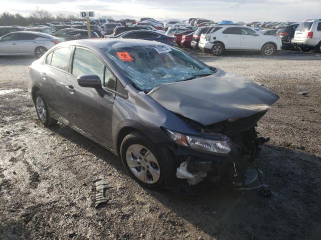 19XFB2F56FE092184 - 2015 HONDA CIVIC LX GRAY photo 4