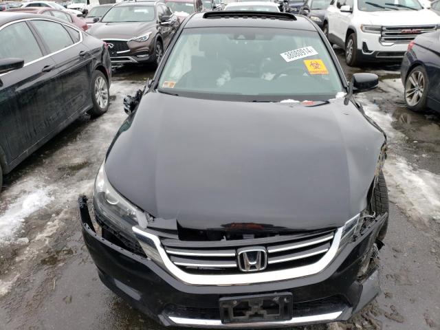 1HGCR3F84DA045932 - 2013 HONDA ACCORD EXL BLACK photo 5