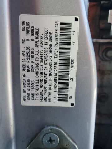 1HGCM56866A123656 - 2006 HONDA ACCORD EX SILVER photo 13