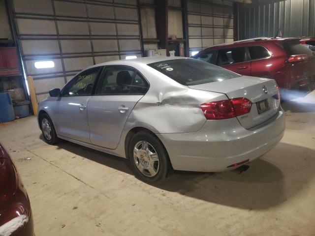 3VW2K7AJ8EM319649 - 2014 VOLKSWAGEN JETTA BASE SILVER photo 2