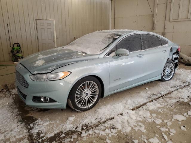 3FA6P0LU0DR317244 - 2013 FORD FUSION SE HYBRID BLUE photo 1