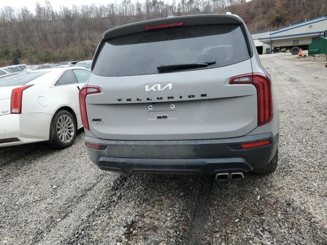 5XYP3DHC4NG321150 - 2022 KIA TELLURIDE EX GRAY photo 6