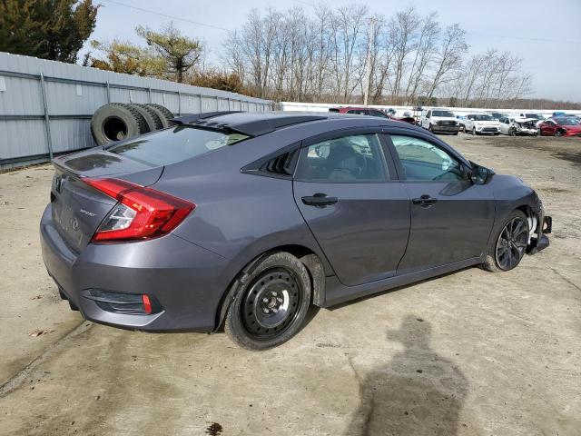 2HGFC2F81KH549720 - 2019 HONDA CIVIC SPORT GRAY photo 3