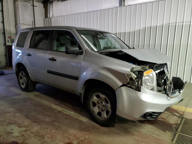 5FNYF4H20EB014004 - 2014 HONDA PILOT LX SILVER photo 4