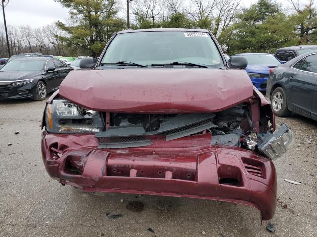 1GNDT13S152291154 - 2005 CHEVROLET TRAILBLAZE LS RED photo 5