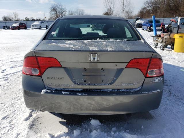 2HGFA16537H012232 - 2007 HONDA CIVIC LX GRAY photo 6