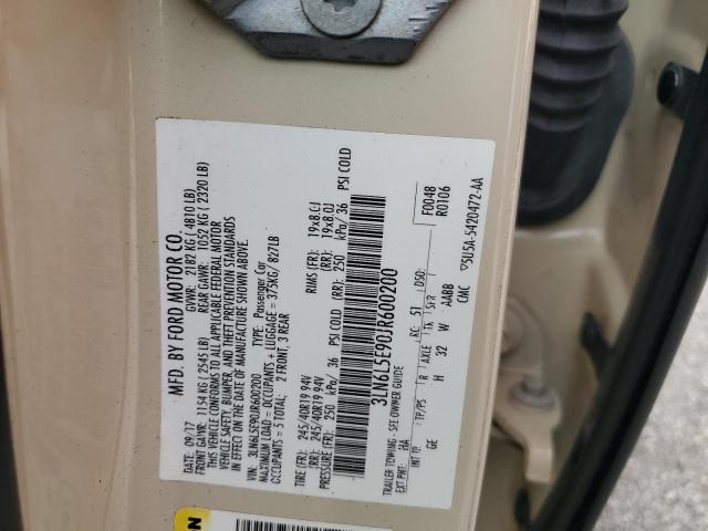 3LN6L5E90JR600200 - 2018 LINCOLN MKZ RESERVE კრემისფერი ფოტო 12