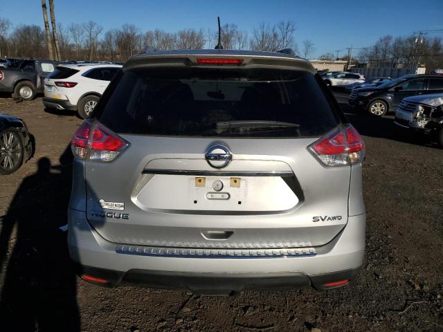 KNMAT2MVXGP655748 - 2016 NISSAN ROGUE S SILVER photo 6