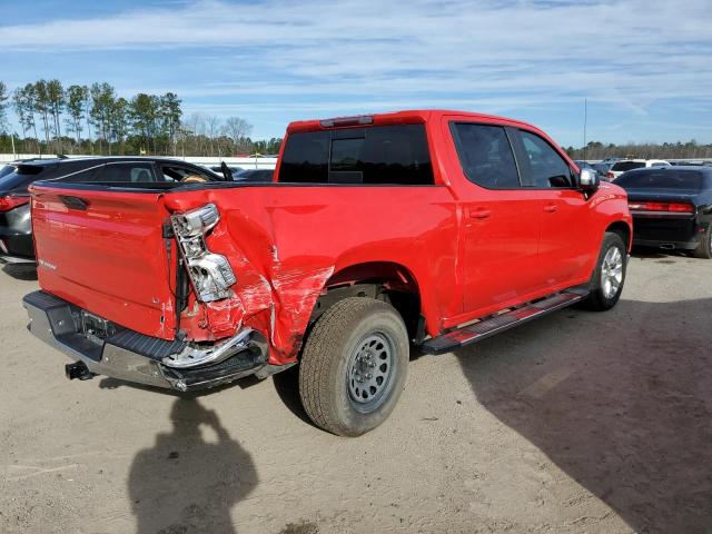 3GCPWCED8MG117899 - 2021 CHEVROLET SILVERADO C1500 LT RED photo 3