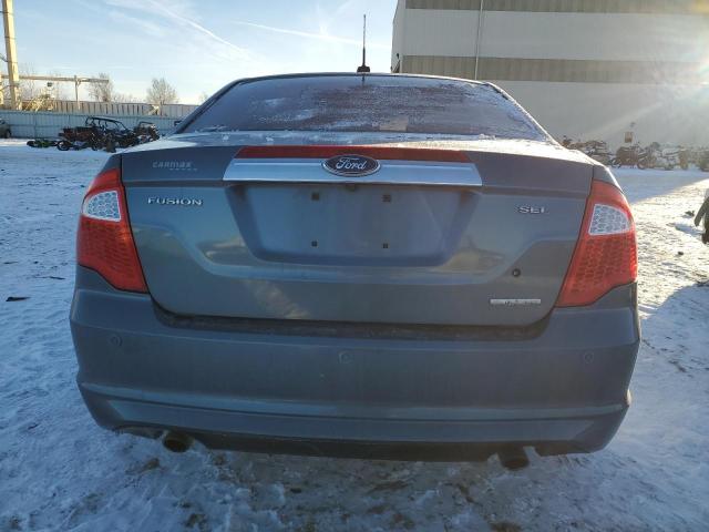 3FAHP0JG9BR155147 - 2011 FORD FUSION SEL BLUE photo 6